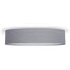 Smartwares Lampada da Soffitto Dream IDE-60036, Ø 50 cm, Design moderno, Tessuto grigio, Plafoniera con 4 attacchi