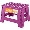 Utopia Home Sgabello Bambini Pieghevole - Antiscivolo Portatile Viola | Scalino pieghevole & sgabello bagno | Capacità 300 libbre | Plastica antiscivolo | Con maniglia portatile