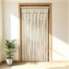 FARYODI Tenda macramè, 90 x 180 cm, in cotone, stile bohémien