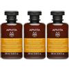 Apivita Keratin Repair Shampoo Nutriente e Riparatore per capelli secchi danneggiati 3x250 ml