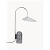 Ferm Living Lampada da tavolo grande regolabile con base in marmo Arum - Argento, Grigio