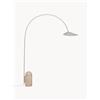 Ferm Living Lampada ad arco regolabile con base in travertino Arum - Beige