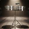 Timbales in Alluminio Dorato Percussione | Regolabile, Set di Timbales con