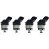 4 INIETTORI LANDI RENZO 237134000 TAPPO BLU ATTACCO FIAT GPL METANO NUOVI 24 MESI DI GARANZIA