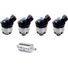 4 INIETTORI LANDI RENZO 237128000 TAPPO BLU ATTACCO BOSCH GPL METANO - NUOVI - 24 MESI DI GARANZIA