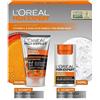 L'Oréal Paris men expert L'Oréal Men Expert Kit per la cura contro la pelle stanca per uomini, set regalo con gel detergente e crema viso 24H anti fatica, regali per uomo con vitamina C, Hydra Energy, 1 x 100 ml, 1 x 50 ml