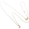 BLISS Collana in oro rosa 9 kt lettera j diamante joy letter bliss
