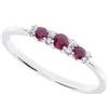 BLISS Anello in oro bianco 18 kt con diamanti 0,06 ct e rubini 0,22 ct bliss dream colore misura 13