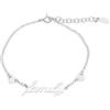 ORO&CO 925 Bracciale in argento 925 family con charm oro&co 925 16-19 cm