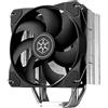 SilverStone Technology Argon V120, radiatore CPU ad alte prestazioni da 120 mm, con quattro tubi di calore in rame con diametro di 6 mm, SST-ARV120B