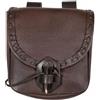 Mythrojan Borsa Cintura Rinascimento Accessori Costume LARP Banana Cosplay Coin Purse, marrone, Mellansize, Pochette in pelle marrone