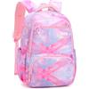 Amythe Zaino per Bambini, Zaino Scuola Elementare per Ragazze, Zainetto Casual per Bambina di 7-10 anni per la Scuola e i Viaggi, Adatto per Trolley, Rosa