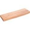 vidaXL Ripiano Muro Marrone Chiaro 60x20x4 cm Massello Rovere Trattato