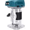 FTVOGUE Fresatrice Compatta a Batteria, 800 W Senza Spazzole, 5 velocità | Fresatrice Compatta Senza Fili con Alloggiamento ABS, Utensile per Lavorazione del Legno, Bordatura, Adatta per Batterie