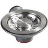 Franke 112.0049.409 - Piletta a cestello 3 1/2, semintegrale, con attacco troppopieno, standard 08