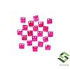 SBI Gems Lotto 22 Pz Rubino Naturale Taglio Princess Quadrato 2x2 mm 1.11 Ct Pietre