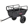 VEVOR Rimorchio da Giardino, Capacità di 226,80 kg Carrello Ribaltabile in Polietilene con Pneumatici da 40,64 cm a Trazione Manuale o a Pedale, per Impieghi Gravosi per Tosaerba, Rifiuti da Giardino