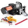 VEVOR Treuil électrique 907 kg, 12 V CC treuil pour VTT/UTV avec câble en acier à 7 brins de Φ0,4 x 1188,7 cm, télécommande à distance filaire, étanchéité IP55, pour remorquage,VTT, UTV, tout-terrain