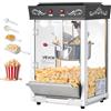 VEVOR Macchina per Popcorn, Bollitore in Acciaio Inox da 0,2 kg, 800 W, 48 Tazze per Dose, Stile Cinema, con Controllo a 2 Pulsanti, con Parete in Vetro, 1 Misurino, 3 Cucchiai, Nero