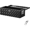 VEVOR Cassetta Portautensili Struttura in Alluminio per Cassone di Camion, con Maniglia Laterale e Chiavi di Blocco, Organizzatore per Rimorchi, Camper, 76,2 x 330,2 x 243,84 mm, Nero