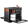 VEVOR Pialla Filo Spessore per Legno, 2000W Dual Speed con 3 lame | Velocità 23500 giri/min Larghezza max 33 cm, Lavorazione di Legno, Lama Diritta in Acciaio al Carbonio, 15 Amp