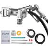 VEVOR Pompa di Trasferimento Carburante 12 V CC 15 GPM, Kit Pompa di Trasferimento Diesel in Ghisa con Ugello di Arresto Manuale, Tubo di Scarico, Protezione da Surriscaldamento, 1/3 HP