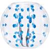 VEVOR Bump Ball Gonfiabile, 1 pezzo, 1,2 m x 1,03 m, palla da collisione umana, in PVC, per attività all'aperto, trasparente e blu a pois gonfiabile, pallone
