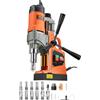 VEVOR Trapano magnetico, Trapano a colonna portatile 1450 W, 12500 N, 850 giri/min, max. Diametro del foro (punta per carotaggio) 40 mm, max. Profondità di carotaggio 50 mm