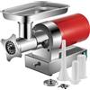 VEVOR Tritacarne Elettrico Efficienza 300kg/min, Tritacarne Industriale da Banco 180giri/min Macchina per Salsicce Piastra di Macinazione, Tritacarne Commerciale in Acciaio Inox Cucina Ristorante