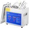 VEVOR Pulitore Ultrasuoni Macchina Pulitrice a Ultrasuoni per Gioielli Capacità da 2,85 L, Pulitore in Acciaio Inox, Potenza 120 W Frequenza da 40 kHz per Occhiali Orologi Anelli Parti Piccole