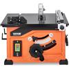 VEVOR Troncatrice Circolare da Tavolo 210 mm, Troncatrice da Tavolo Compatta Portatile 1200 W Capacità di Taglio Massima 225 mm 4800 Giri/min con Lama da 24 Denti, per Falegnameria Fattoria Faidate