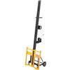 VEVOR Sollevatore per Cartongesso, Sollevatore Verticale per Pannelli max. 1219x4878 mm Carico 68 kg per Installazione a Parete, Installazione di Cartongesso, con Ruote, Giallo
