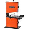 VEVOR Troncatrice a Nastro da Banco per Lavorazione Legno Motore Potenza Nominale 373W Larghezza di Taglio max. 229mm, Banco da Lavoro 300x300 mm Intervallo di Inclinazione da 0 a 45°