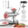 VEVOR Tritacarne Manuale in Acciaio Inossidabile da Tavolo 2 Modi di Fissaggio Ventosa Morsetto per Preparazione di Salsicce Polpette Salumi, Tritacarne Manuale in Acciaio Inox da Tavolo Calibro #8