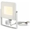 V-TAC Faro LED Chip Samsung 50W con Sensore di Movimento e Crepuscolare e Interruttore Manuale di Bloccaggio Colore Bianco 3000K IP65