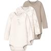 NAME IT Nbnbody 3P LS Jet Stream Giraffe Noos (Pacco da 3) Unisex-Adulto
