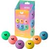 Butterfly Coloured Table Tennis Balls - Set di 6 palline da ping pong colorate, 40 mm