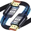 ATETEO Cavo HDMI, cavo HDMI 4K 1M/3.3FT, supporto cavo HDMI ad alta velocità 4K a 60Hz, ARC, HDR, 3D, compatibile con tutti i dispositivi HDMI