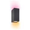 WIZ Philips Wiz Colors 8719514554610 Lampada da parete 2xGU10 2x5W/345lm 2200-6500K+RGB nero.