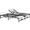 vidaXL Struttura letto regolabile elettricamente, colore nero, dimensioni 96 x 200 cm, realizzata in acciaio
