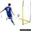 OEM VEVOR Porta da calcio 3,6 x 1,8 m, pieghevole, con telaio in fibra di vetro, colore giallo, ideale per campi da calcio, parchi e scuole. Rete in poliestere resistente fino a 113 km/h, con picchetti per il fissaggio al terreno, base in metallo e …