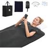 VEVOR Coperta infrarossi con fori per le braccia, coperta infrarossi 180x90 cm, colore nero, coperta riscaldante portatile per sudorazione, rilassamento e detossinazione, con controllo della temperatura, timer, rivestimento in tessuto, in ecopelle, con …