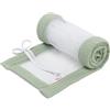babybay Paracolpi in rete a nido d'ape, adatto per modello Maxi, Molle, Comfort e Comfort Plus, verde giada