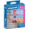 Playmobil Barbie Malibu Set di pattini con Barbie il cucciolo Taffy e scarpe convertibili 72126