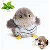Auveach Uccellino Volante per Gatti 2026 Flappy Bird Cat Toy 3 Modalità USB Ricaricabile Giocattolo Cinguettante Interattivo con Erba Gatta Giochi per Gatti in Casa (Non Vola, Grigio)