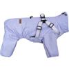BT Bear Impermeabile con Pettorina per Cani, Giacca Regolabile a 4 Zampe per Cani con Pettorina Riflettente Tuta Impermeabile per Cani di Taglia Media e Grande, Viola 6XL