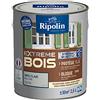 RIPOLIN - Vernice Legno per interni ed esterni estremi - Alta protezione 10 anni - Grigio chiaro RAL7035-2,5 litri