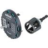 Wolfcraft 5978000-1 Sega A Tazza Regolabile Ø45-130Mm, Nero & 4390000 (L) Avellanador Ws Con Tope De Profundidad, 3 Filos, Vástago Hexagonal Pack 1