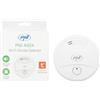 PNI Sensore di fumo PNI-A024 A024 con Wi-Fi, controllo dall'applicazione Tuya Smart, alimentazione a batteria 9V, 85dB, acustico e visivo, allarme silenzioso, bianco, 105 x 105 x 45 mm
