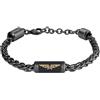 POLICE TWISTBOUND - Bracciale da uomo in acciaio inox, 185 + 25 mm, argento